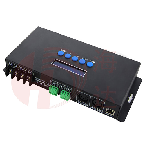 Ethernet-SPIDMX pixel light controller-3